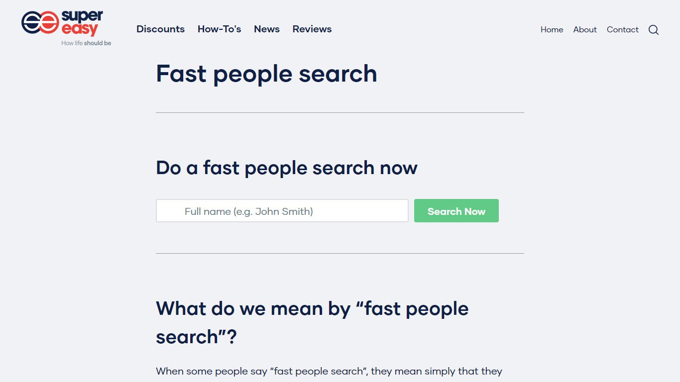 Fast people search - Super Easy